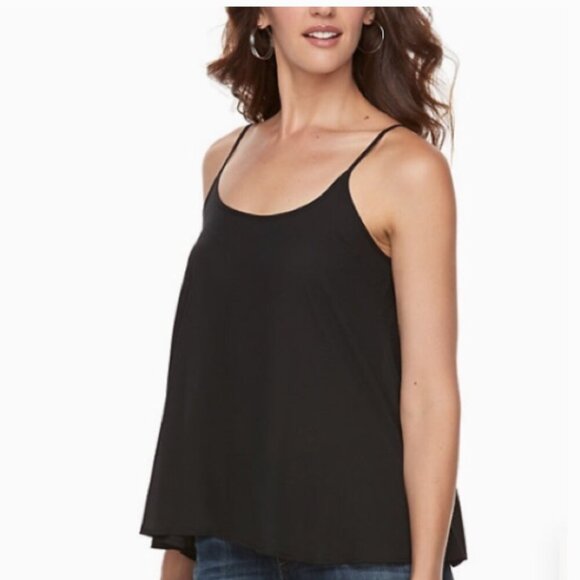 APT.9 Sheer Black Cami/Camisole Top Sz M #292M - Picture 1 of 9